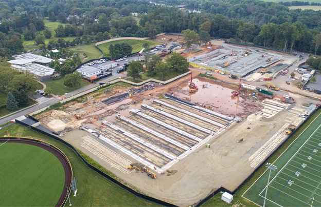 Soccer Stadium During Construction
