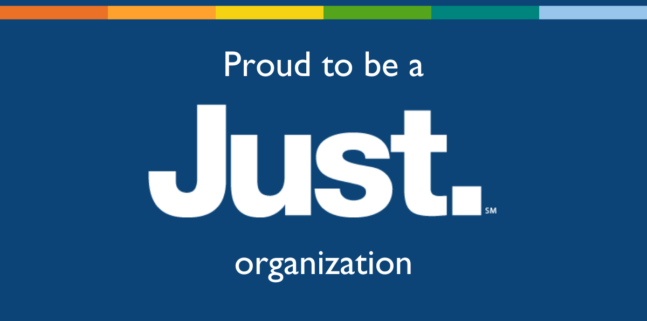 Proud to be a Just. Organization