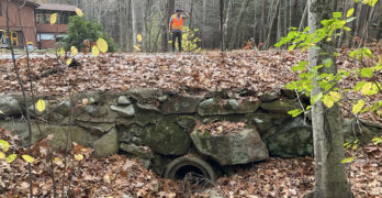 Nitsch engineers inspect a culvert in Carlisle
