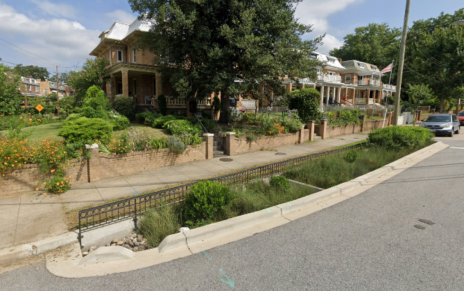 Curb Extension Bioretention Washington Dc