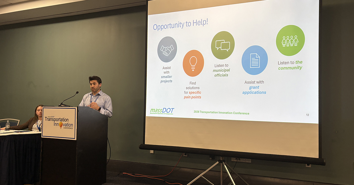 Bryan Zimolka Speaking At Massdot Transportation Innovation Conference
