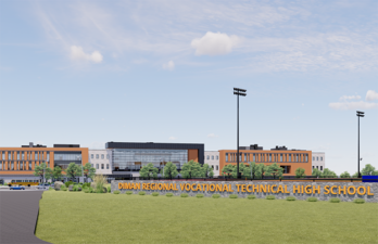 Diman School Entry Wall