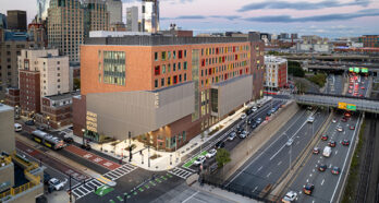 Josiah Quincy Upper School Entrance Aerial
